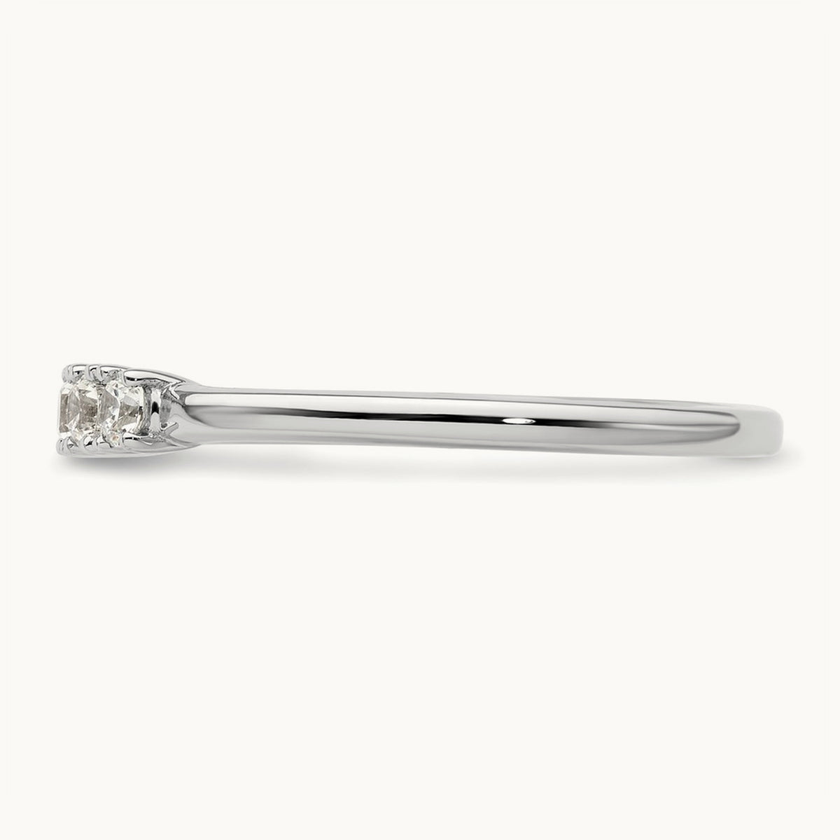 5-Stone Diamond Band, 14K White Gold