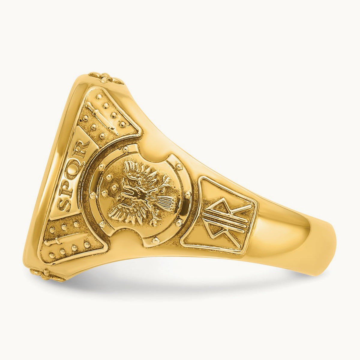 Men's Cushion Signet Ring — IBGoodman — photo set