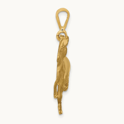 Horse Pendant, 14K