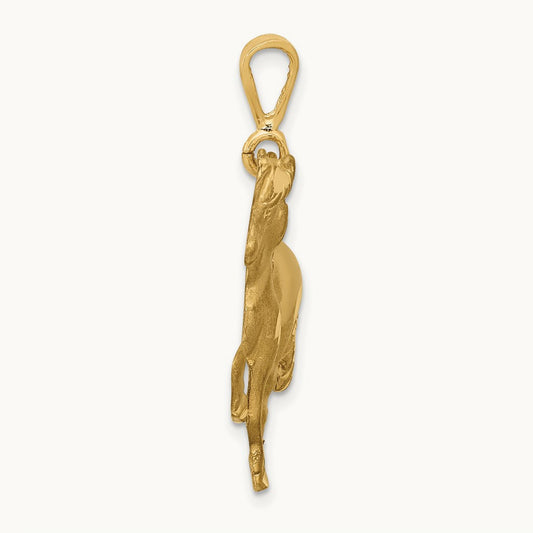 Horse Pendant, 14K