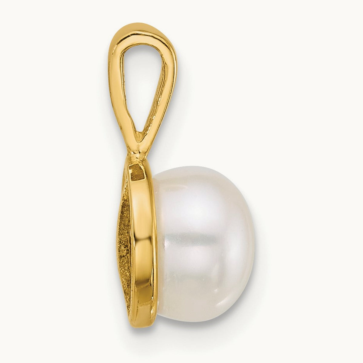 Polished 7- Button Freshwater Cultured Pearl Pendant, 14K