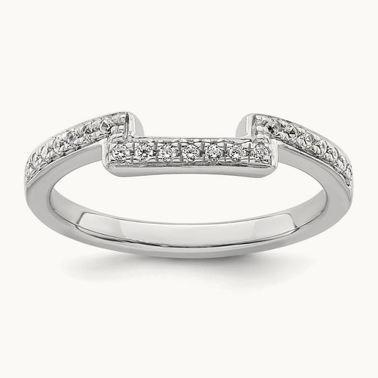 Diamond Wedding Band, 14K White Gold