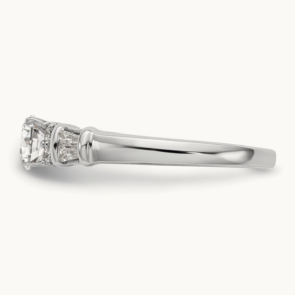 Peg Set Semi-Mount Engagement Ring, 0.25 ct tw