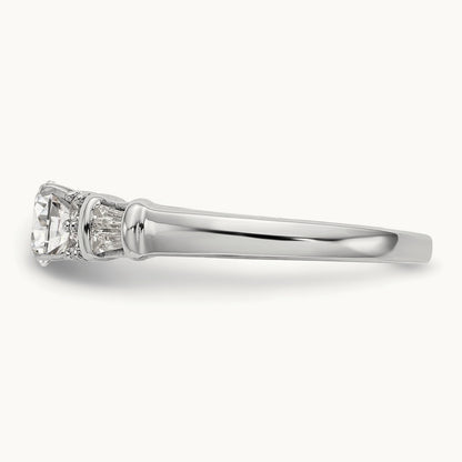 Peg Set Semi-Mount Engagement Ring, 0.25 ct tw