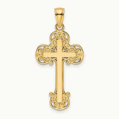 Polished Fancy Cross Pendant — photo set