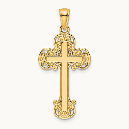Polished Fancy Cross Pendant — photo set
