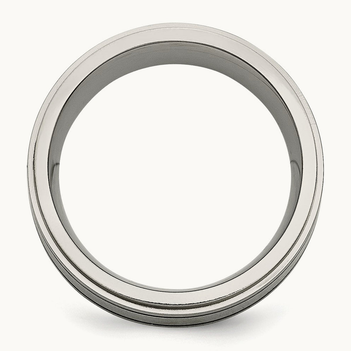 Polished/Brushed Enameled 1/4 CTW Diamond Band — photo set