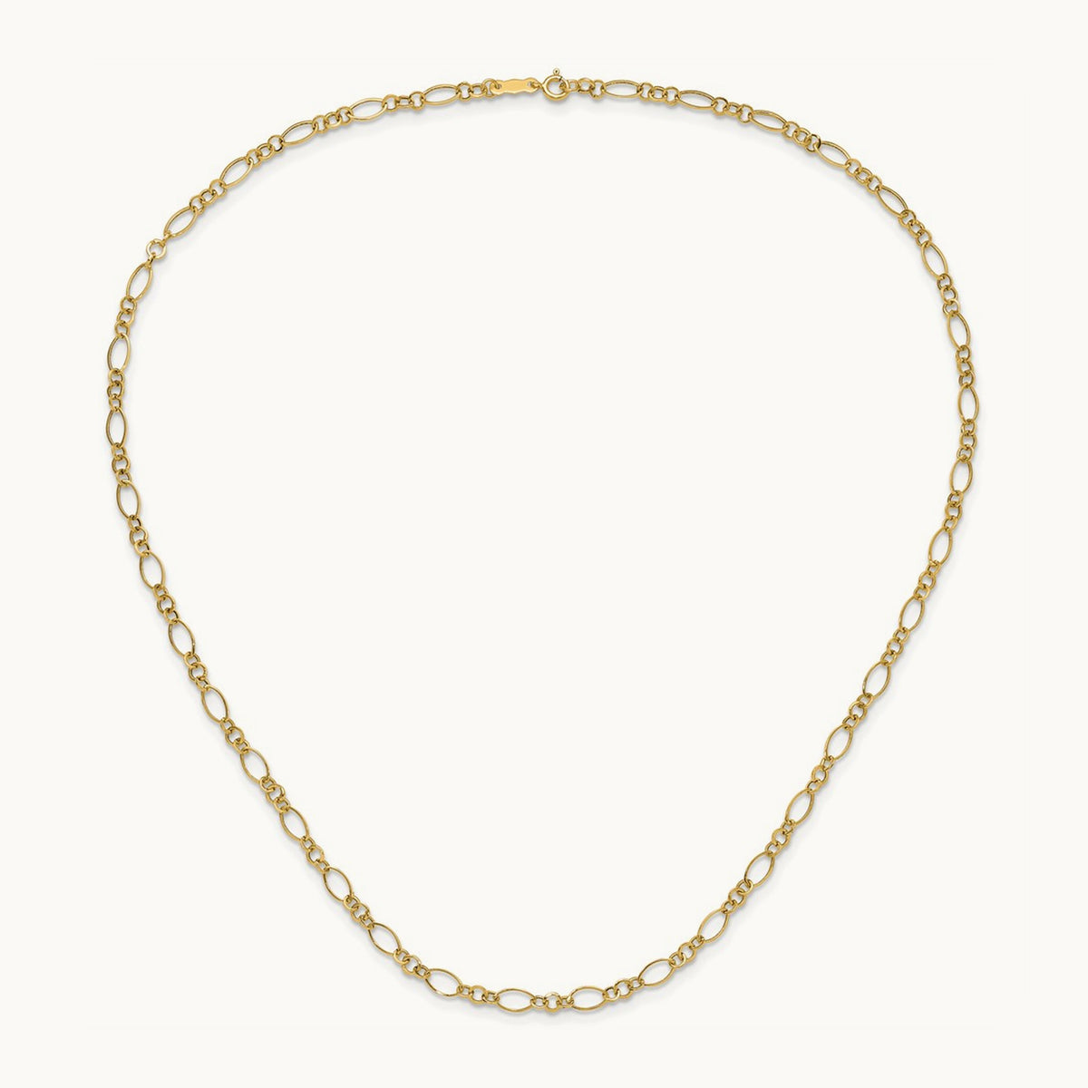 Oval Link Necklace, 14K