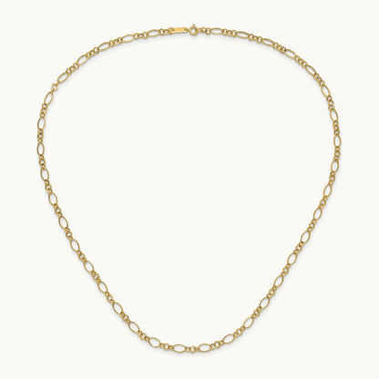 Oval Link Necklace, 14K