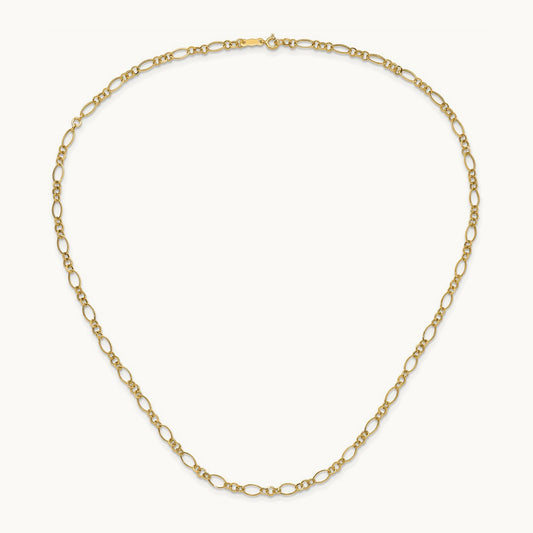 Oval Link Necklace, 14K