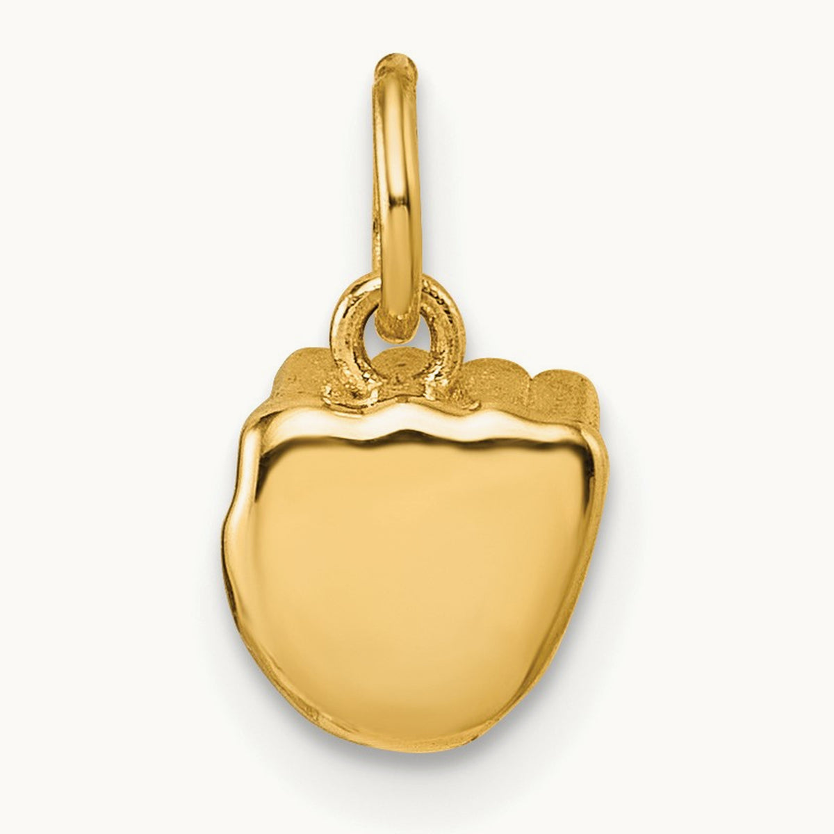 American Sign Language Alphabet Fingerspelling Sign S Pendant, 14K