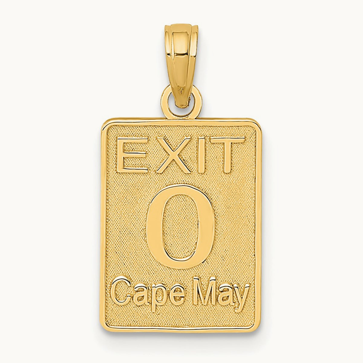 EXIT 0 / CAPE MAY Charm, 14K
