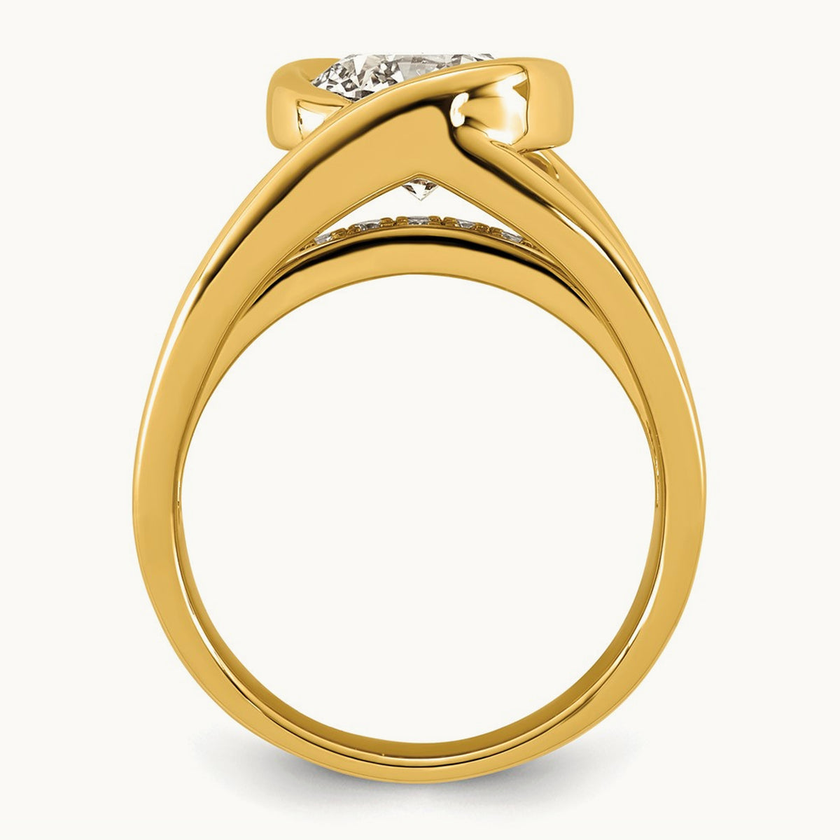Round Ring, 3.00 ct tw Lab-Grown Diamond