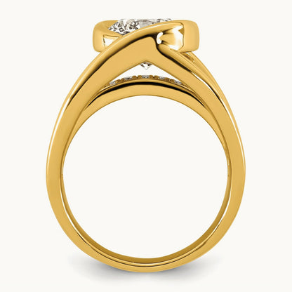 Round Ring, 3.00 ct tw Lab-Grown Diamond