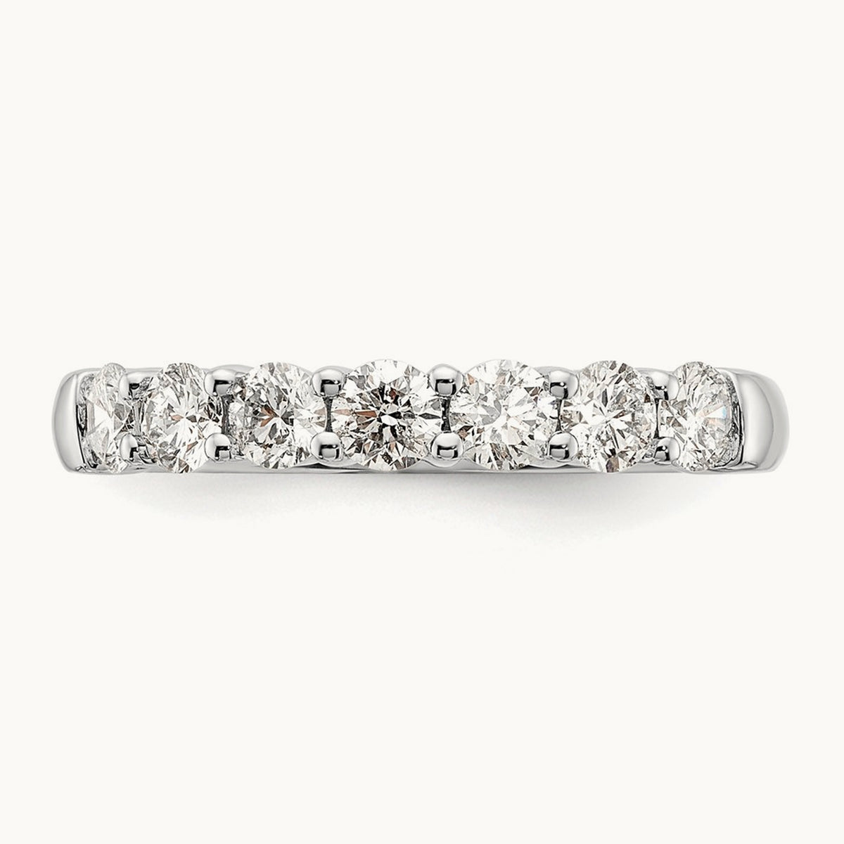 Prong-Set 7 Stone Band — 1 ct, 7