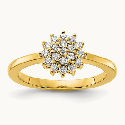 Cluster Ring — 14K Yellow Gold, 7