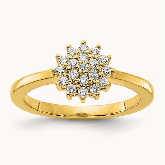 Cluster Ring — 14K Yellow Gold, 7