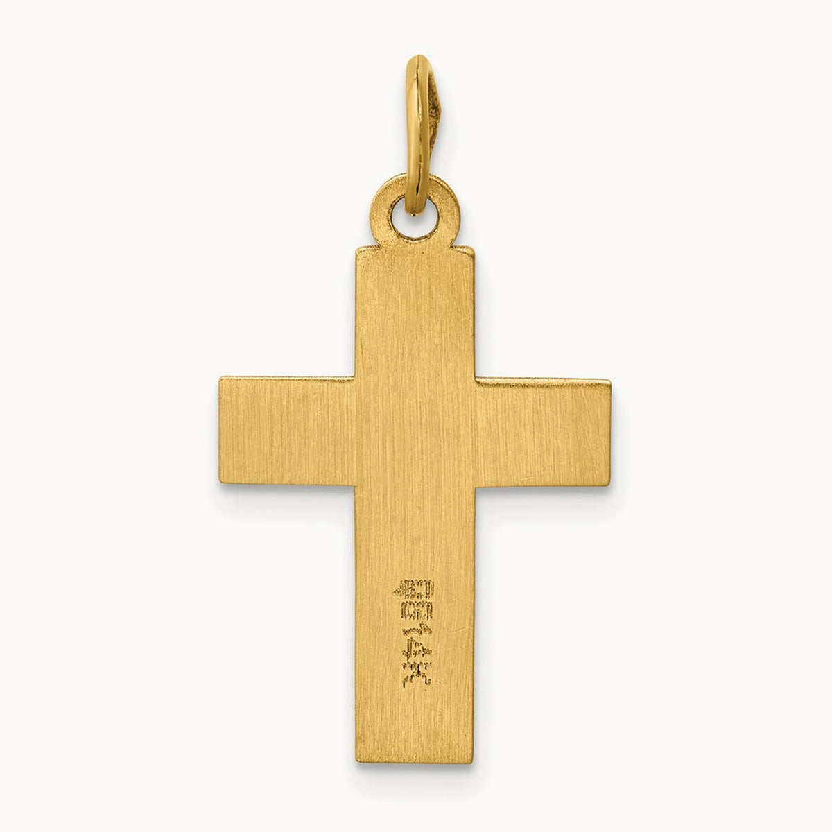 Polished Cross Pendant, 14K