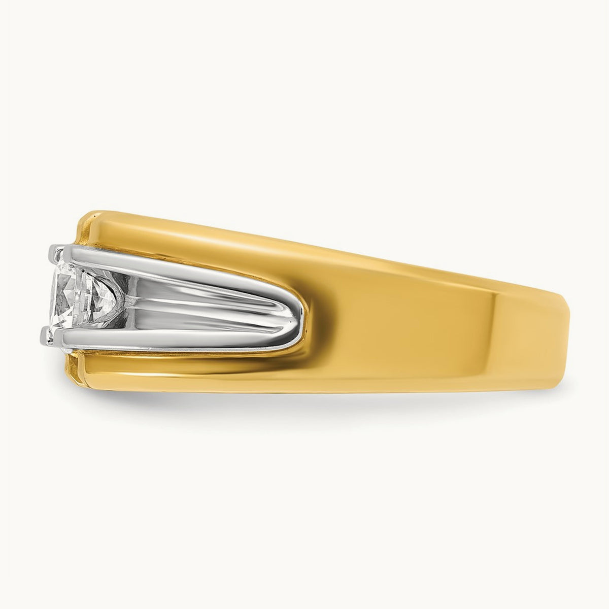 IBGoodman Men's Diamond Complete Ring, 14K Two-tone