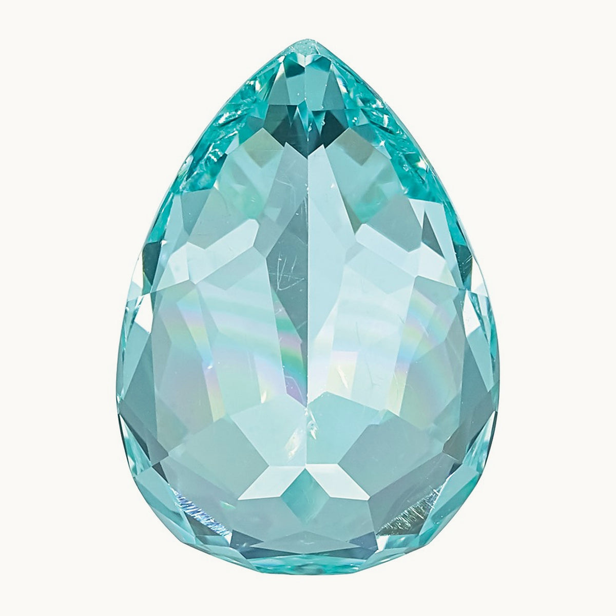 10X7mm Pear Lab Created Paraiba
