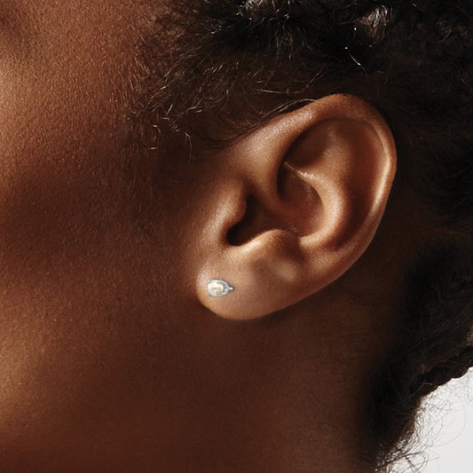 Freshwater Cultured Pearl Stud Earrings — 3.5mm