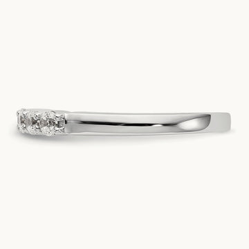 5-Stone Diamond Band, 14K White Gold