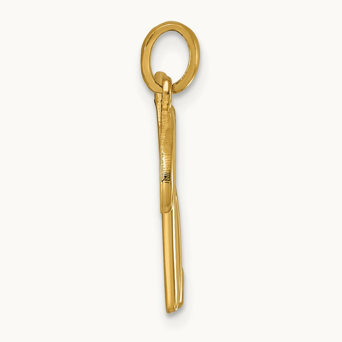 Fancy Letter K, 14K Yellow Gold