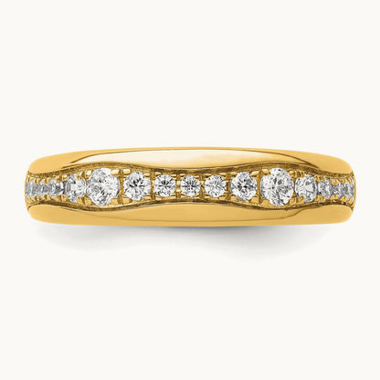 Fashion Band, 0.25 ct tw Lab-Grown Diamond — 14K Yellow Gold