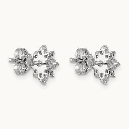 Post Floral Earrings, 0.75-2.50 ct tw Lab-Grown Diamond