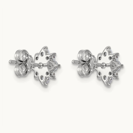 Post Floral Earrings, 0.75-2.50 ct tw Lab-Grown Diamond