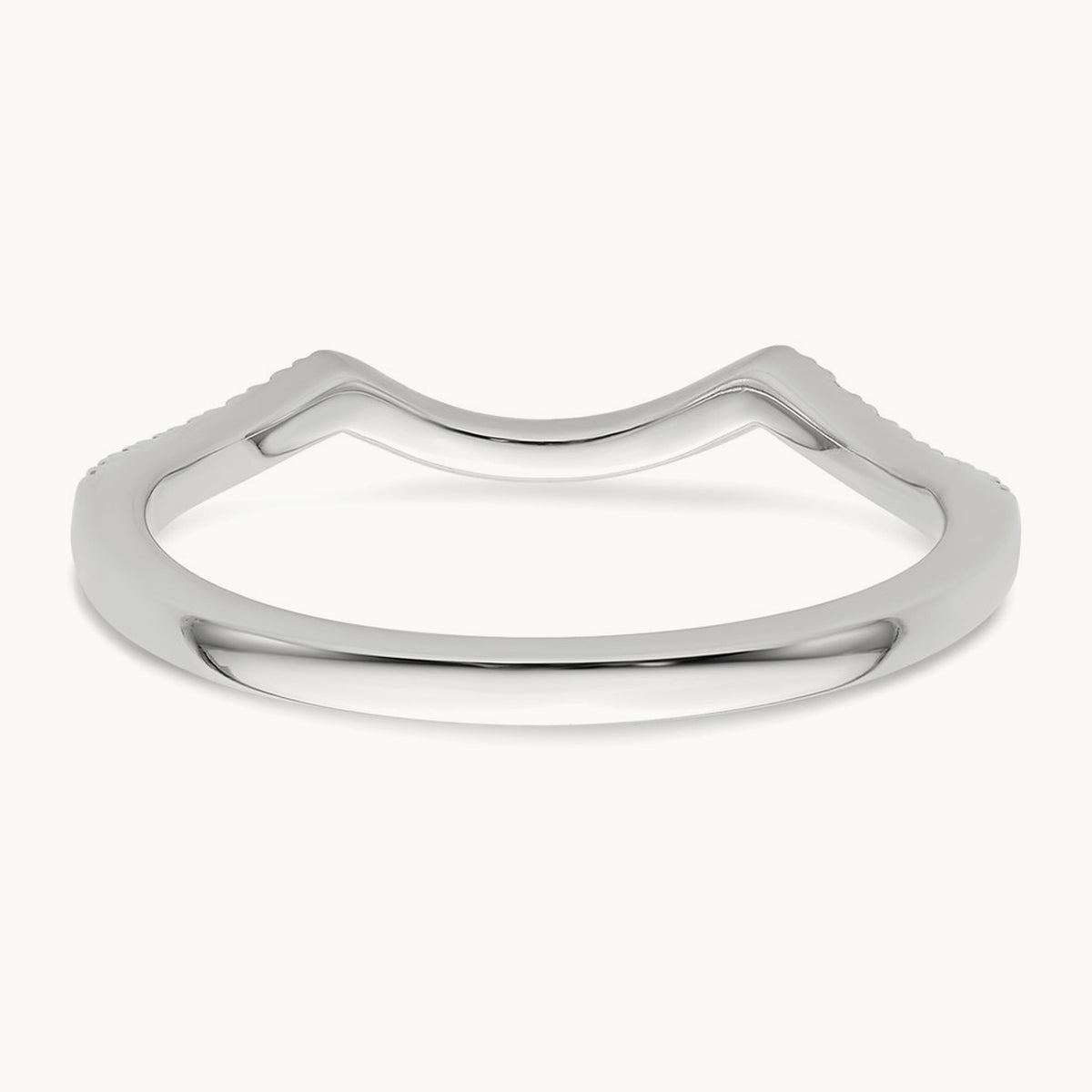 Diamond Wedding Band, 14K White Gold