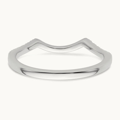 Diamond Wedding Band, 14K White Gold