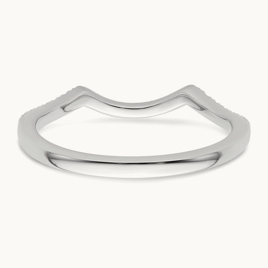 Diamond Wedding Band, 14K White Gold