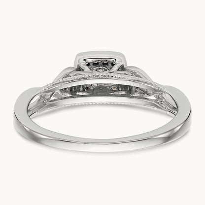 First Promise Complete Diamond Promise/Engagement Ring, 14K White Gold
