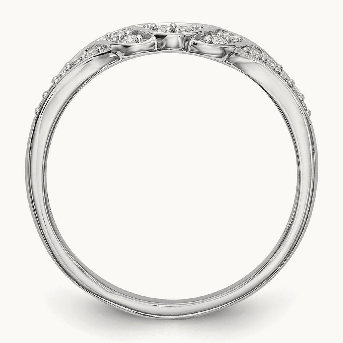 Diamond Band, 14K White Gold