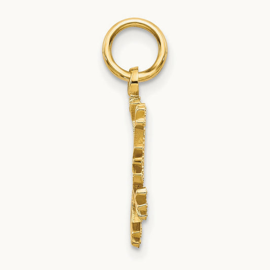 Snowflake Charm, 14K