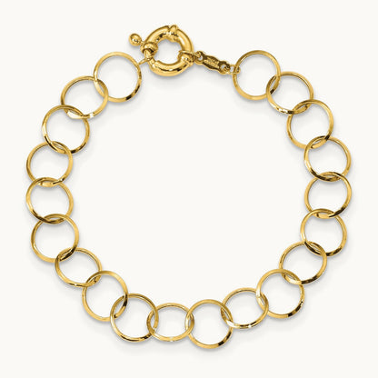 Circle Chain Bracelet, 14K