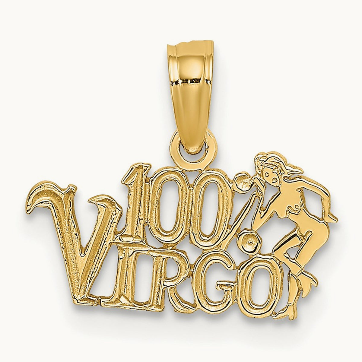 100% VIRGO Zodiac Charm — 14K Yellow Gold