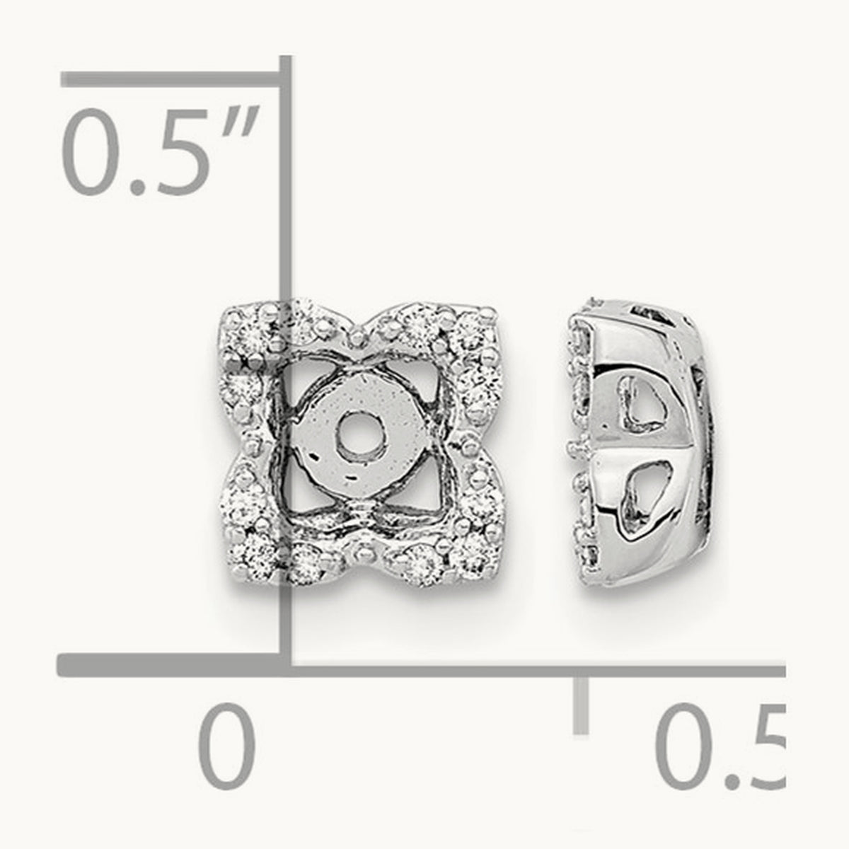 Diamond Earring Jackets — 5.5mm