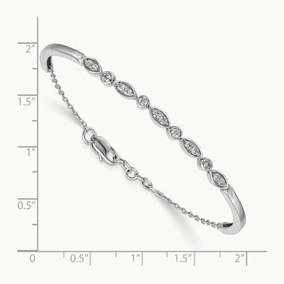 Diamond Bangle Bracelet — photo set
