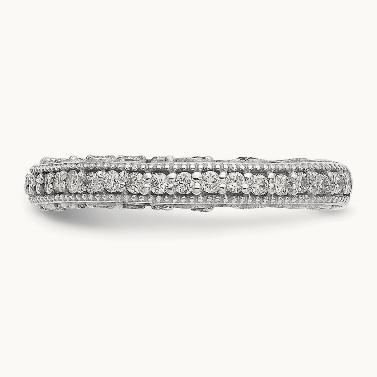 Diamond Wedding Band, 14K White Gold