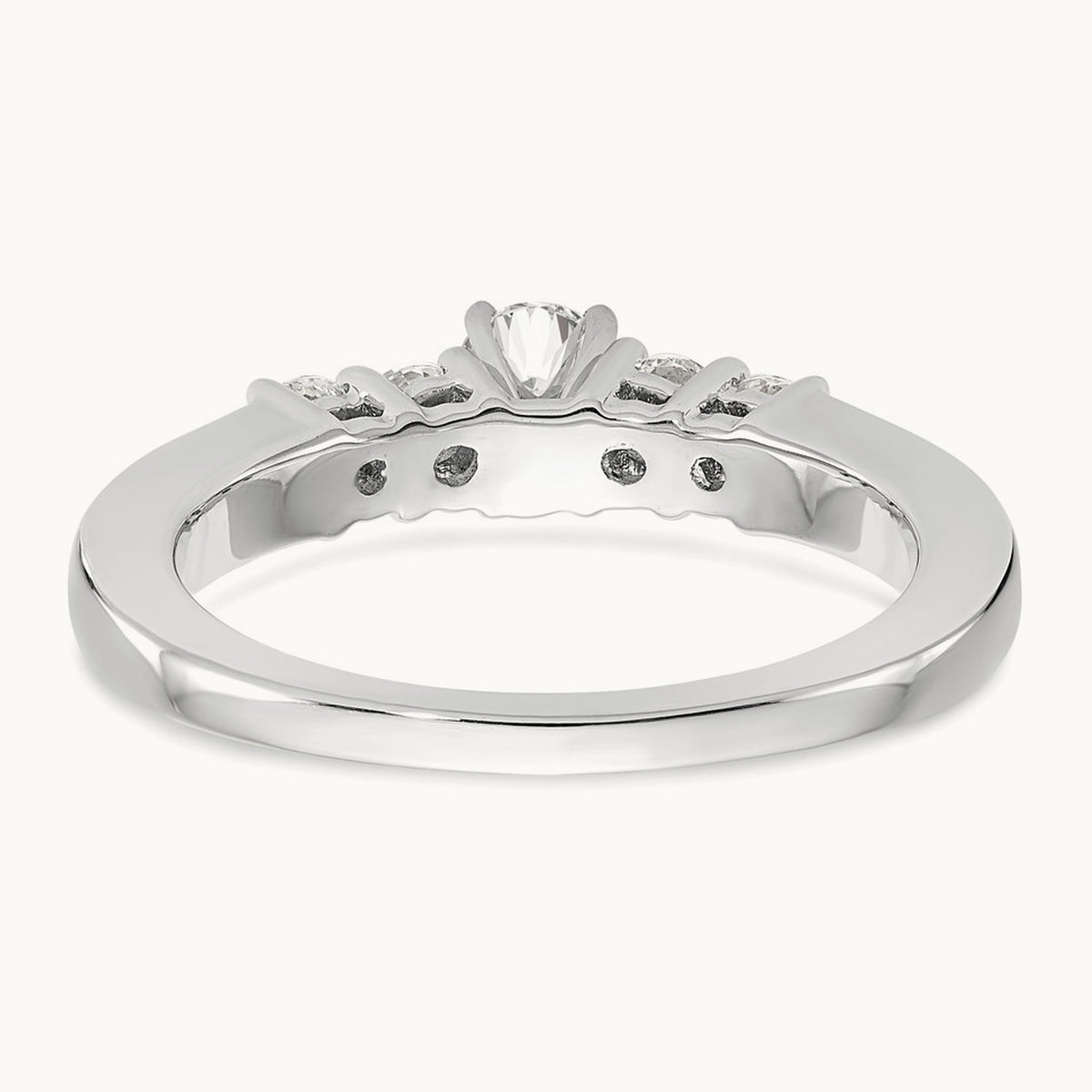 5-Stone Peg Set Engagement Ring, 0.25 ct tw