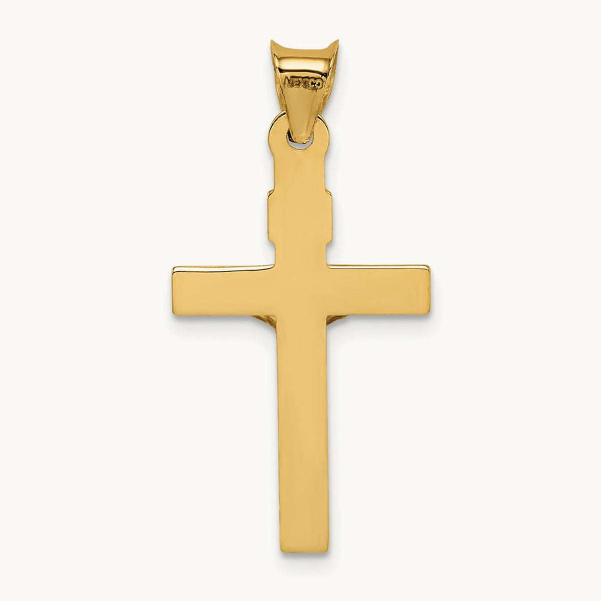 Crucifix Pendant, 14K Two-tone