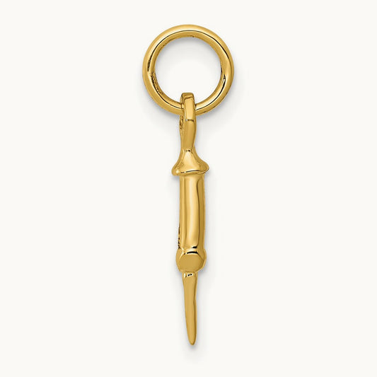 Doctors Syringe Charm, 14K