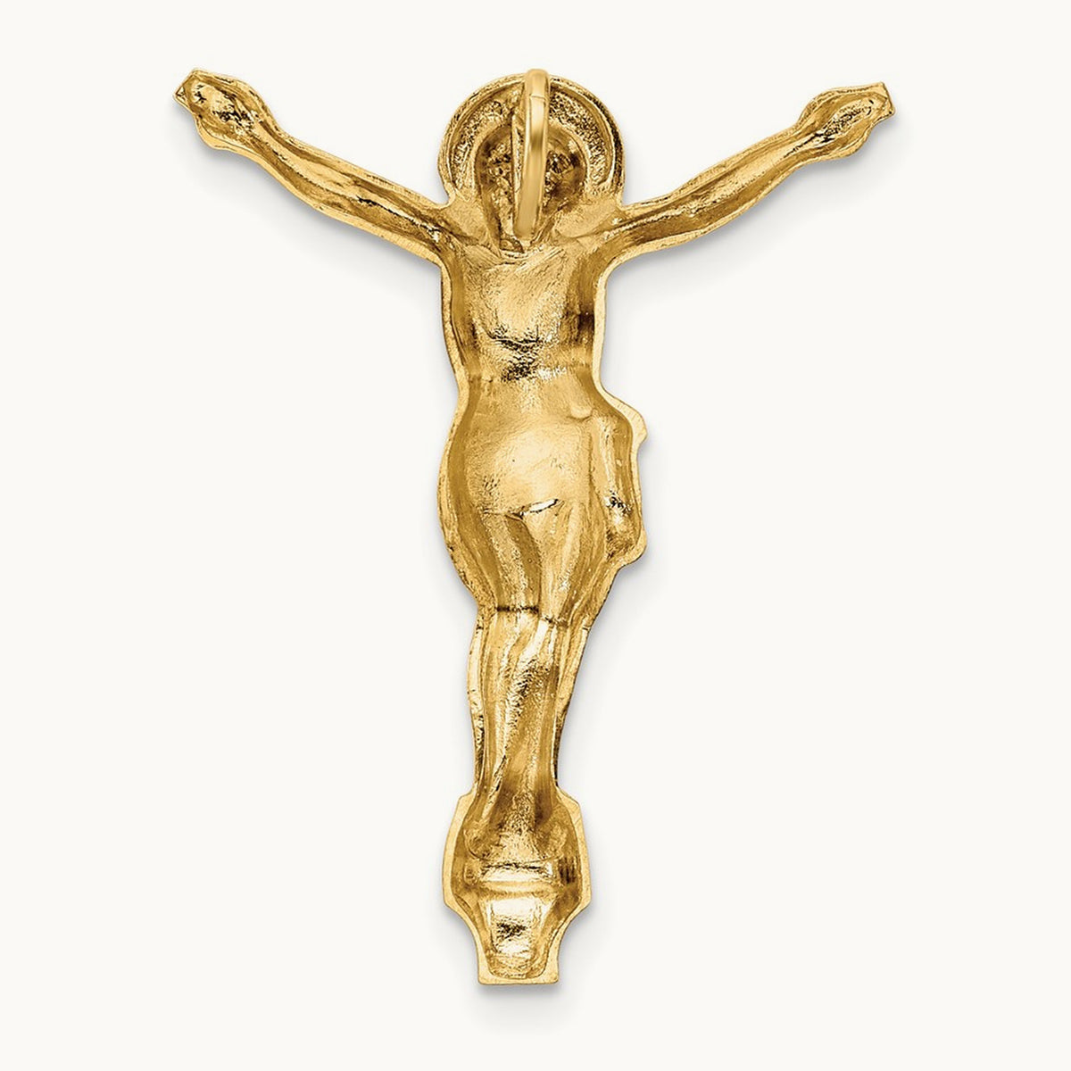 Polished Solid Risen Christ Chain Slide — 28.22mm