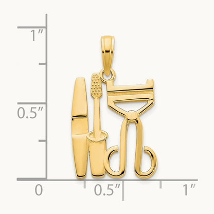 Cosmetics Pendant, 14K