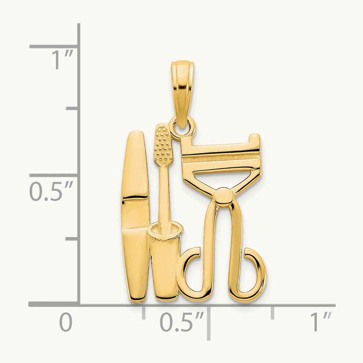 Cosmetics Pendant, 14K