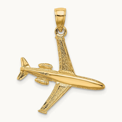 3-D Jet Charm, 14K