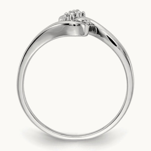 AA Diamond ring, 14K White Gold