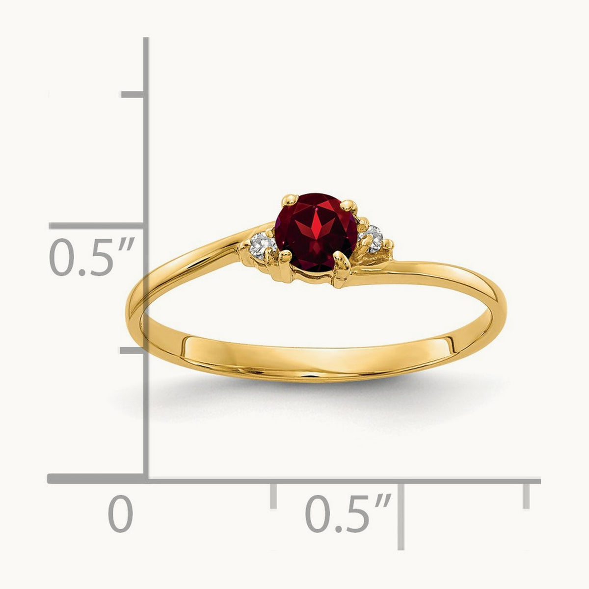 Garnet AA Diamond ring — photo set